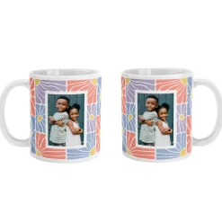 Groovy Flowers Photo Mug