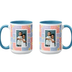 Groovy Flowers Photo Mug