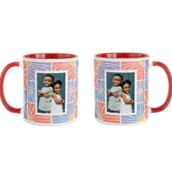 Groovy Flowers Photo Mug