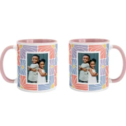 Groovy Flowers Photo Mug