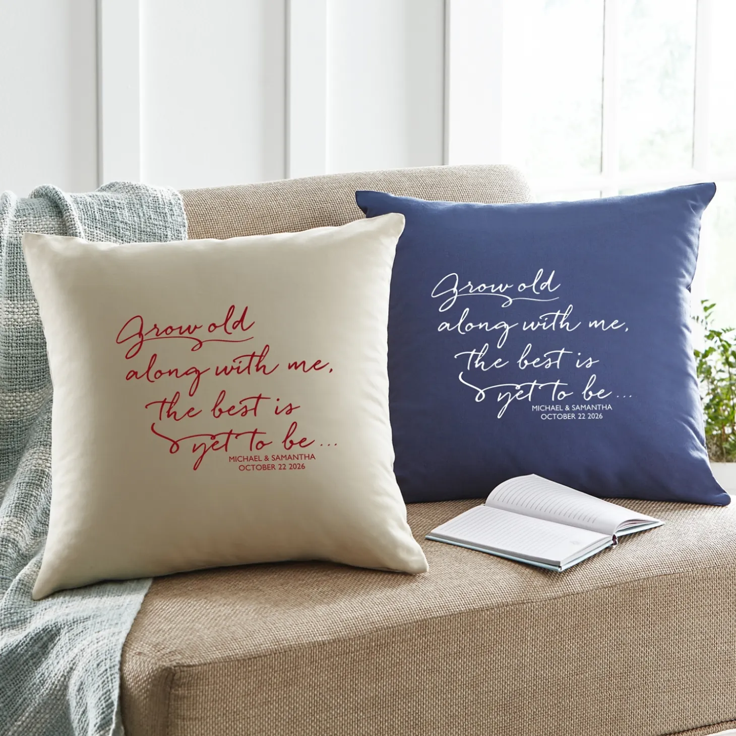 Grow Old With Me Throw Pillow