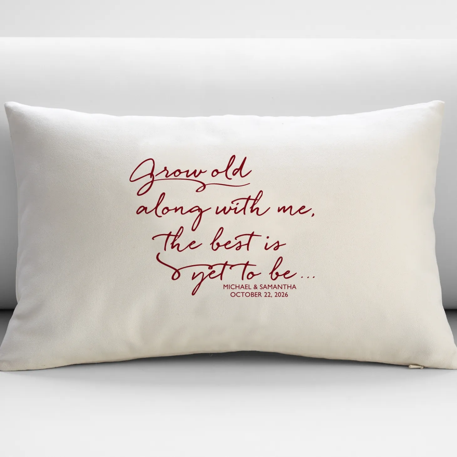 Grow Old With Me Throw Pillow