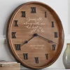 Grow Old with Me Wine Barrel Clock
