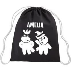 Grumpy Ghouls Glow-in-the-Dark Drawstring Bag