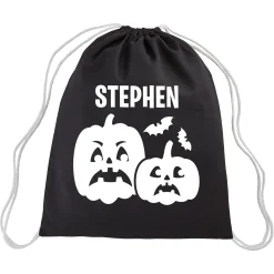 Grumpy Ghouls Glow-in-the-Dark Drawstring Bag