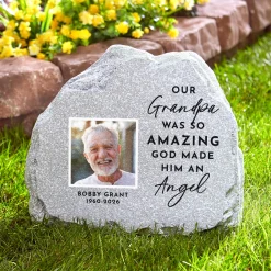 Guardian Angel Memorial Standing Garden Stone