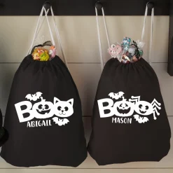 Halloween Friends Glow-in-the-Dark Drawstring Treat Bag