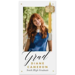 Hanging Tassel Graduation Photo Banner