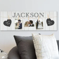 Hang On To Love Wedding Photo Canvas