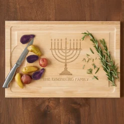 Hanukkah Maple Wood Cutting Board