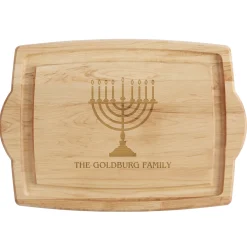 Hanukkah Maple Wood Cutting Board