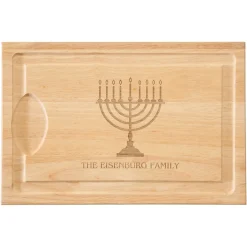 Hanukkah Maple Wood Cutting Board