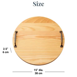 Happily Ever After Classic Pine Wood Barrel Tray