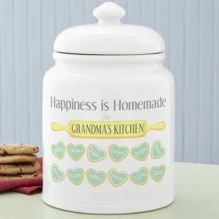 Happiness is Homemade Cookie Jar