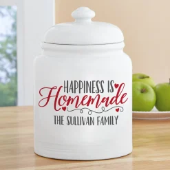 Happiness is Homemade Cookie Jar