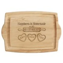 Happiness is Homemade Oversized Wood Cutting Board