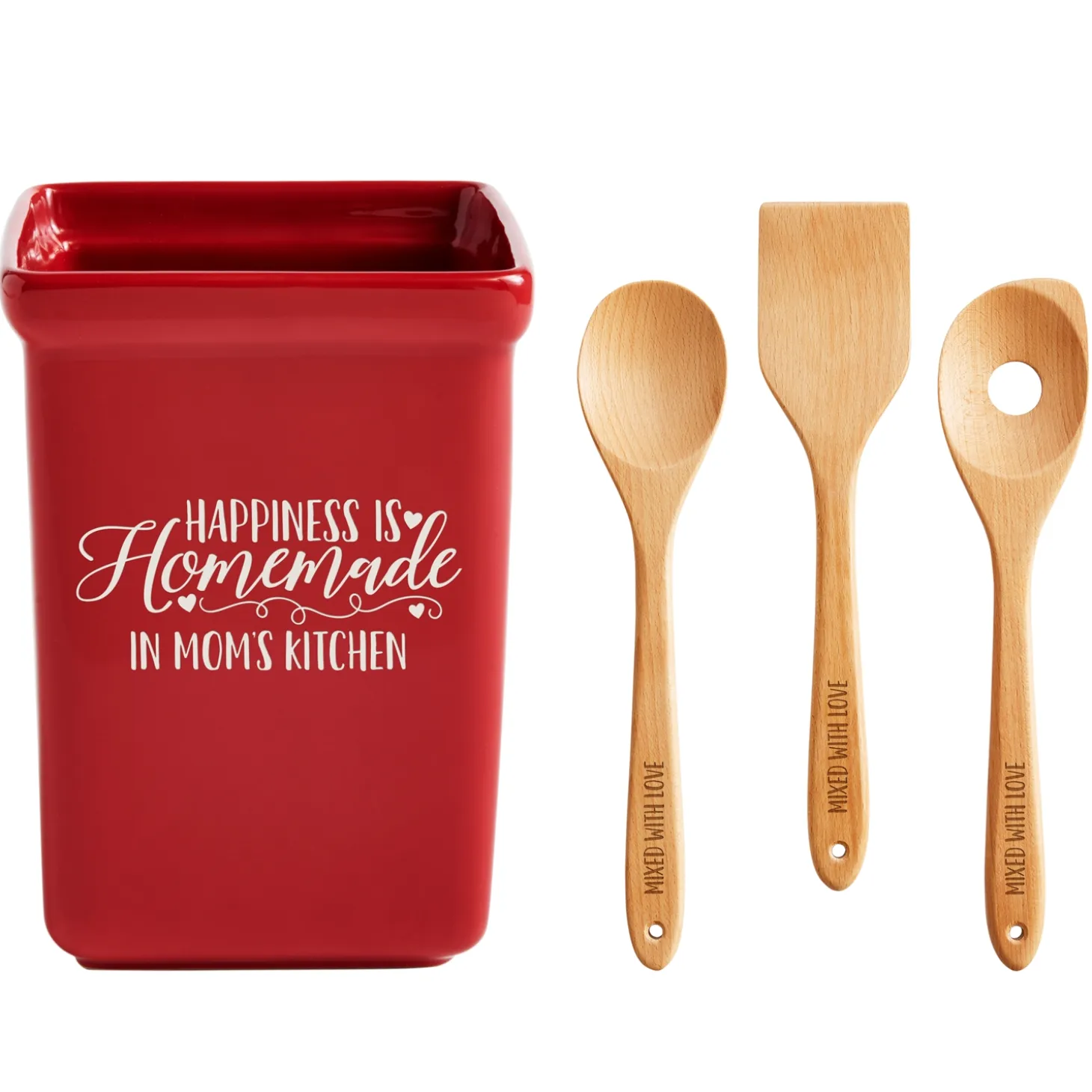 Happiness Is Homemade Utensil Holder Set