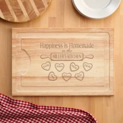 Happiness is Homemade Wood Cutting Board