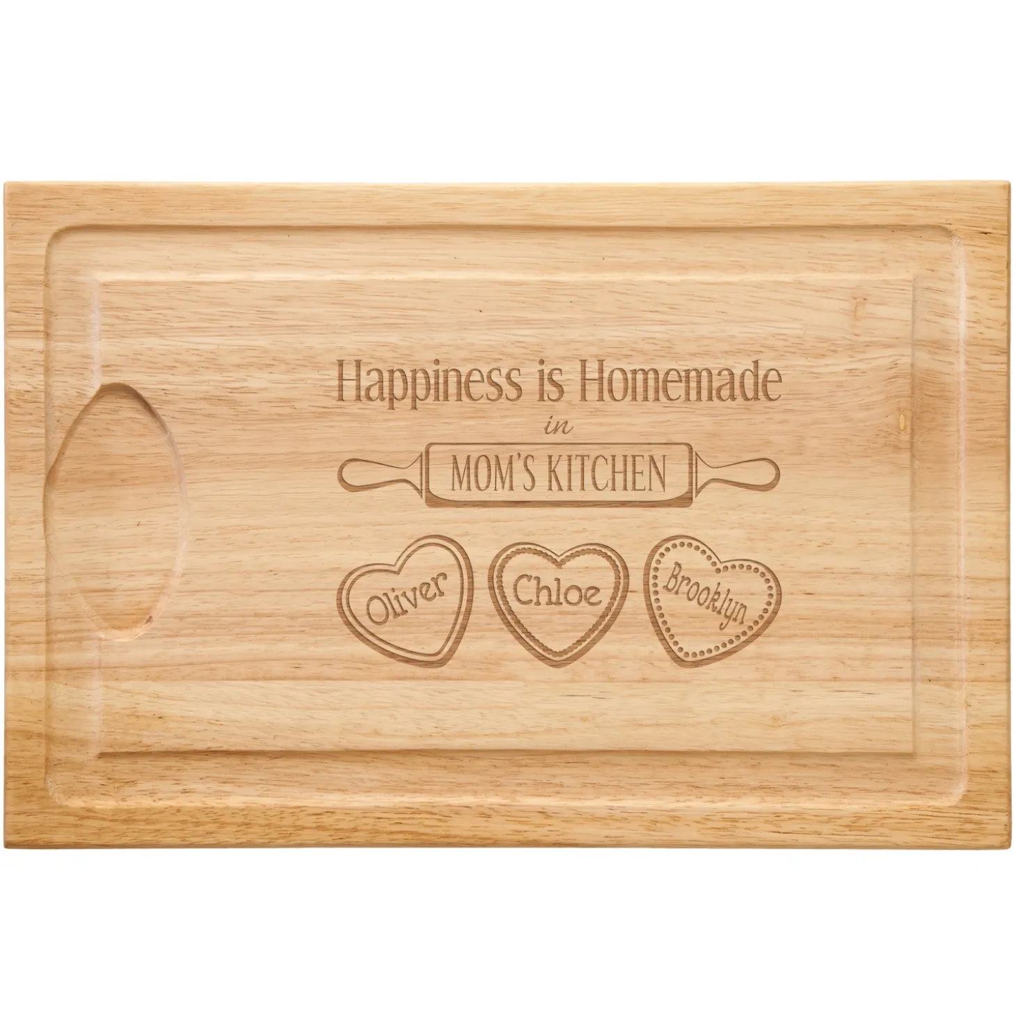 Happiness is Homemade Wood Cutting Board
