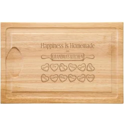 Happiness is Homemade Wood Cutting Board