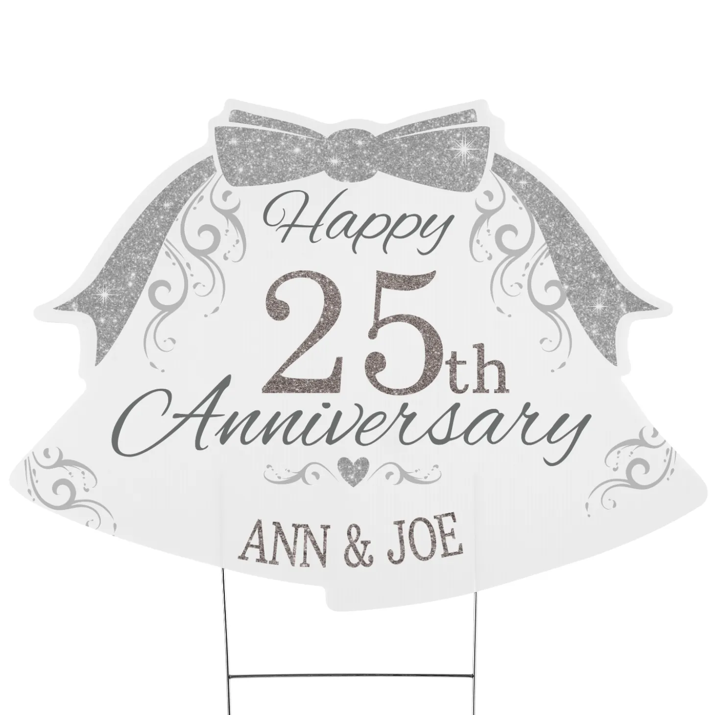 Happy Anniversary Bells Yard Sign