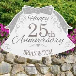 Happy Anniversary Bells Yard Sign