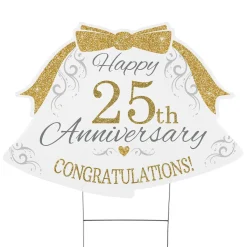 Happy Anniversary Bells Yard Sign