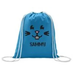 Happy Bunny Faces Drawstring Bag