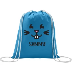 Happy Bunny Faces Drawstring Bag