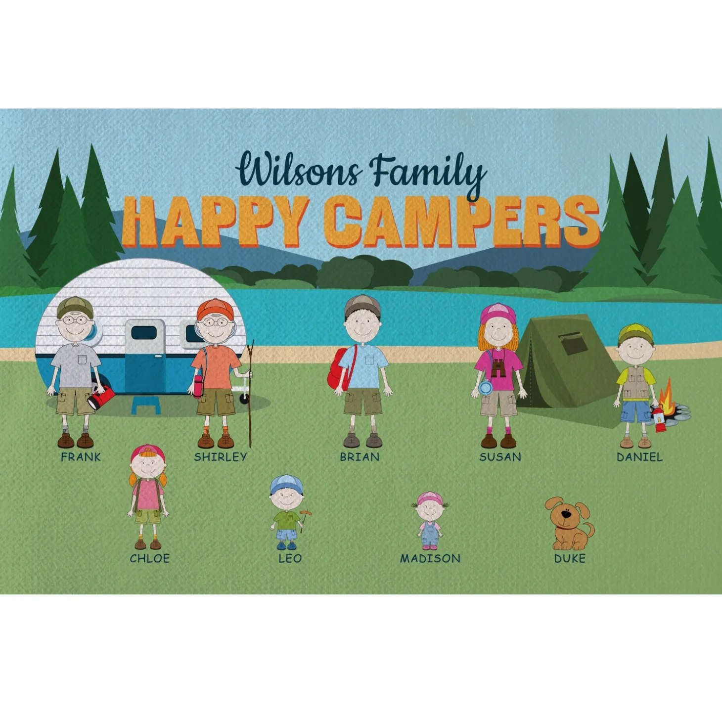 Happy Campers Doormat