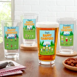 Happy Campers Pint Beer Glass