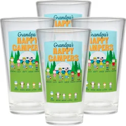 Happy Campers Pint Beer Glass