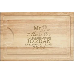 Happy Couple Maple Wood Cutting Board