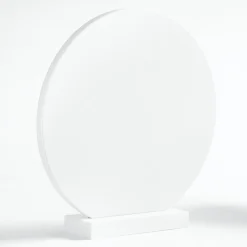 Happy Couple Wood Circle with Stand