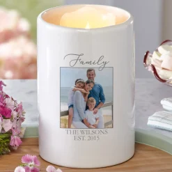 Happy Family Photo LED Votive