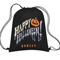 Happy Halloween Drawstring Treat Bag