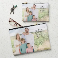 Happy Heart Photo Zipper Pouch