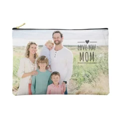 Happy Heart Photo Zipper Pouch