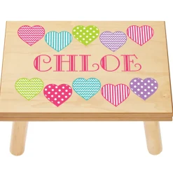 Happy Hearts Step Stool