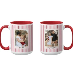 Happy Stripes Photo Mug