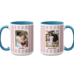 Happy Stripes Photo Mug