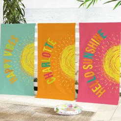 Happy Vibes Beach Towel