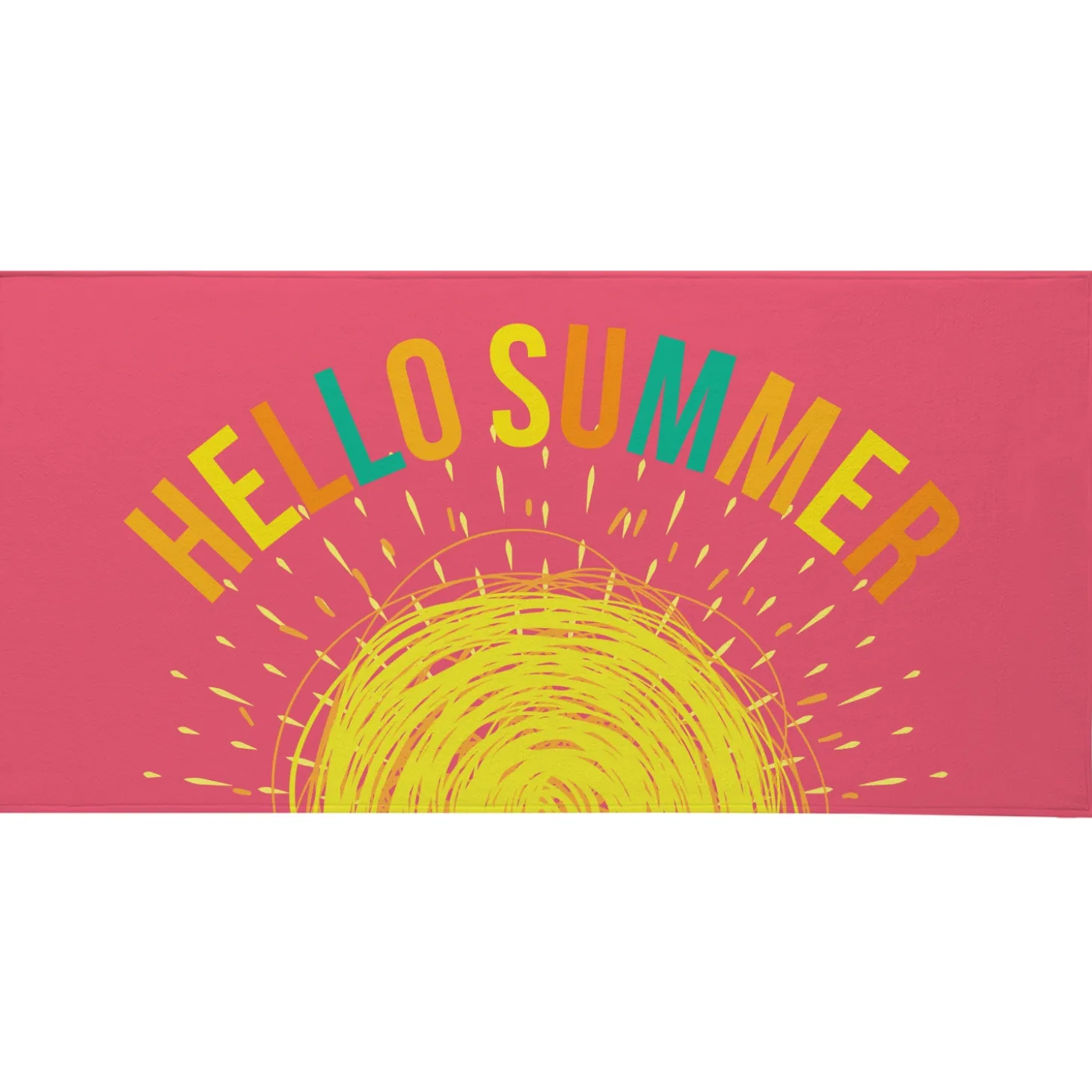 Happy Vibes Beach Towel