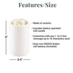 Heartfelt Memories Sympathy LED Votive