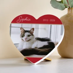 Heartfelt Tribute Photo Wood Heart