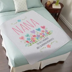 Heart Garden Plush Blanket