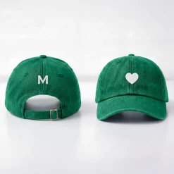 Heart + Initial Embroidered Hat