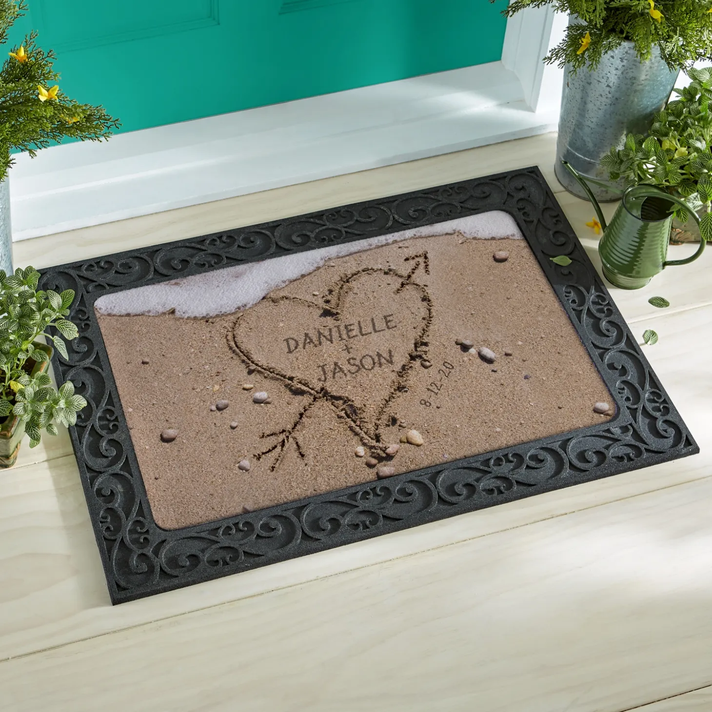 Heart in Sand Doormat