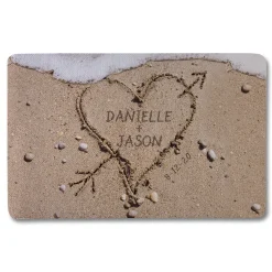 Heart in Sand Doormat