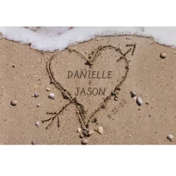Heart in Sand Doormat